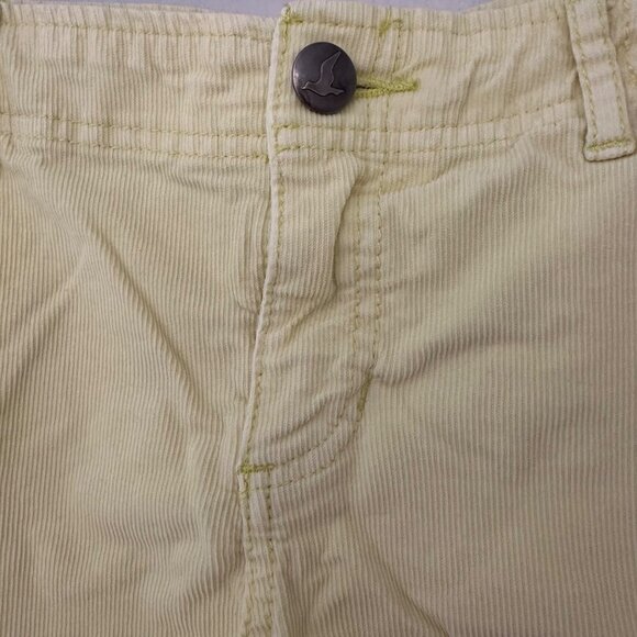 Vintage Free People Corduroy Frayed Shorts Pastel Butter Yellow Sz 29 - Picture 5 of 10